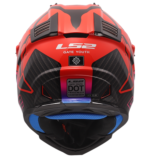LS2 WASH - GLOSS RED/WHITE/BLUE - Gate Youth Helmet