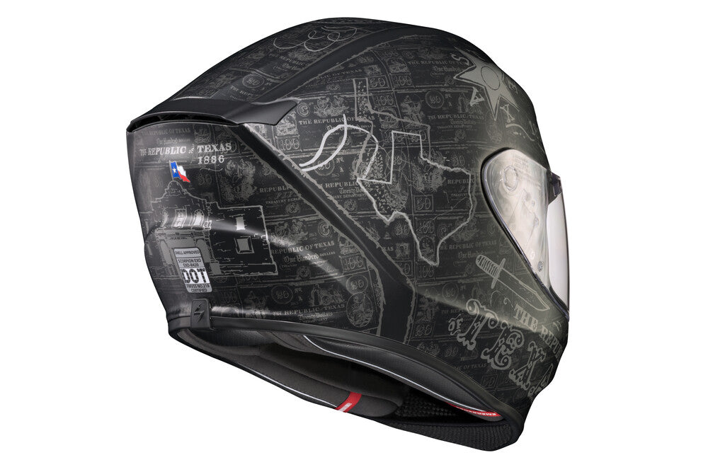 EXO-R420 FULL-FACE HELMET LONE STAR BLACK/SILVER
