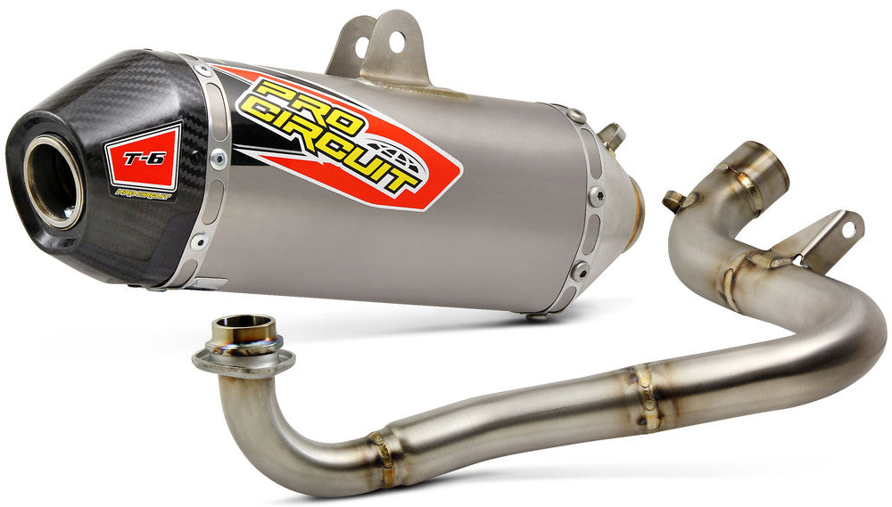 PRO CIRCUIT T-6 S/S EXHAUST SYSTEM W/CARBON CAP