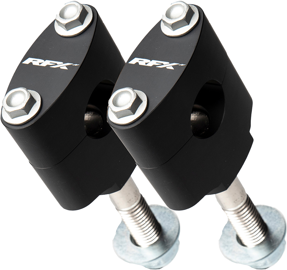 RFX HANDLEBAR MOUNT KIT 7/8" BLACK HON/KAW