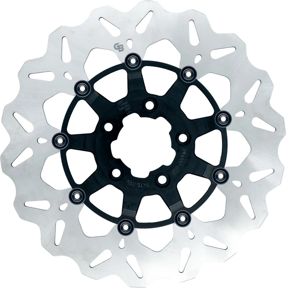 GBRAKES ROTOR 12.5" FLOATING WAVE FR BLACK