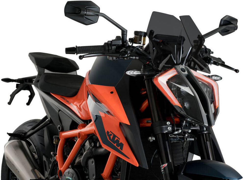 PUIG WINDSCREEN NAKED NEW GEN SPORT DARK SMOKE KTM