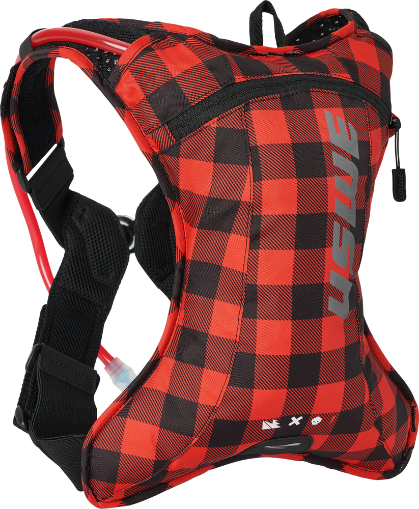 OUTLANDER 2L HYDRATION PACK FLANNEL RED/BLACK