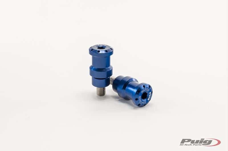 PUIG SWINGARM SPOOLS HI-TECH 8MM BLUE 2/PK