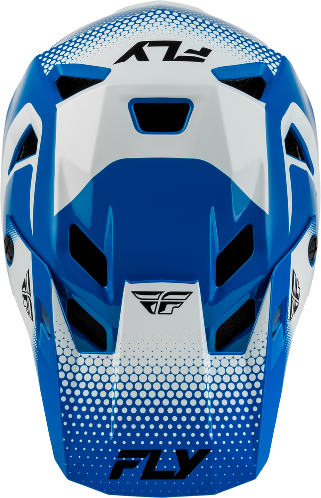 FLY RACING YOUTH RAYCE SONAR BICYCLE HELMET BLUE/WHITE