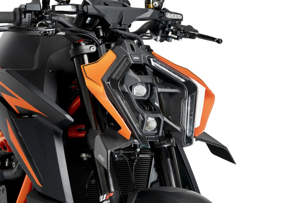 PUIG DOWNFORCE FRONT SPOILER MATT BLACK KTM