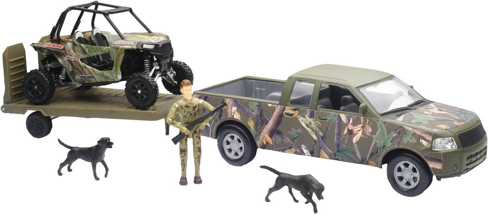NEW-RAY REPLICA 1:18 TRUCK/TRAILER/UTV TRUCK CAMO/UTV CAMO