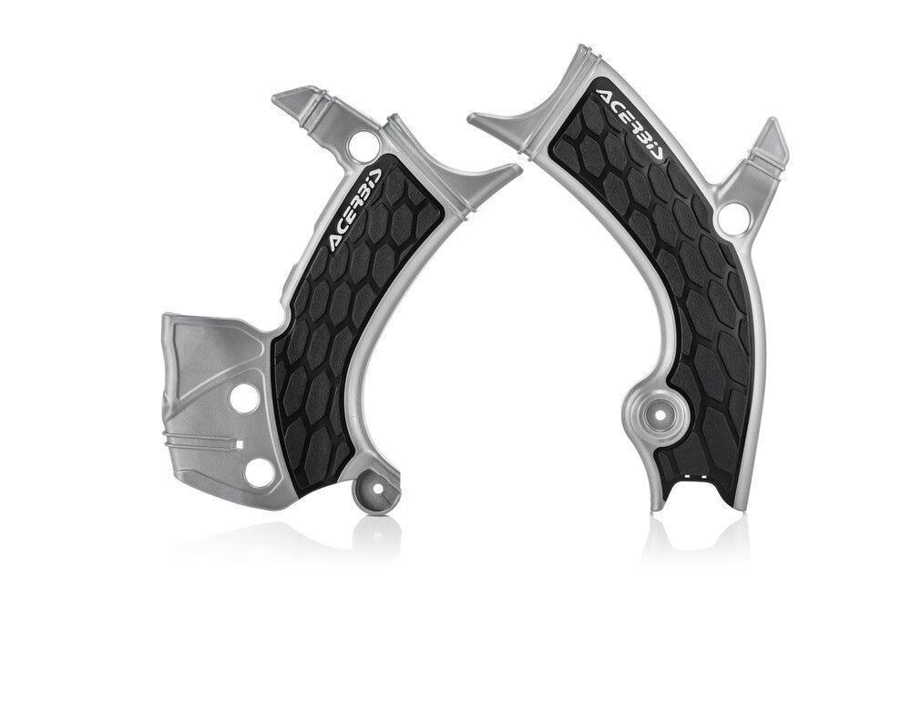 ACERBIS X-GRIP FRAME GUARD SILVER/BLACK
