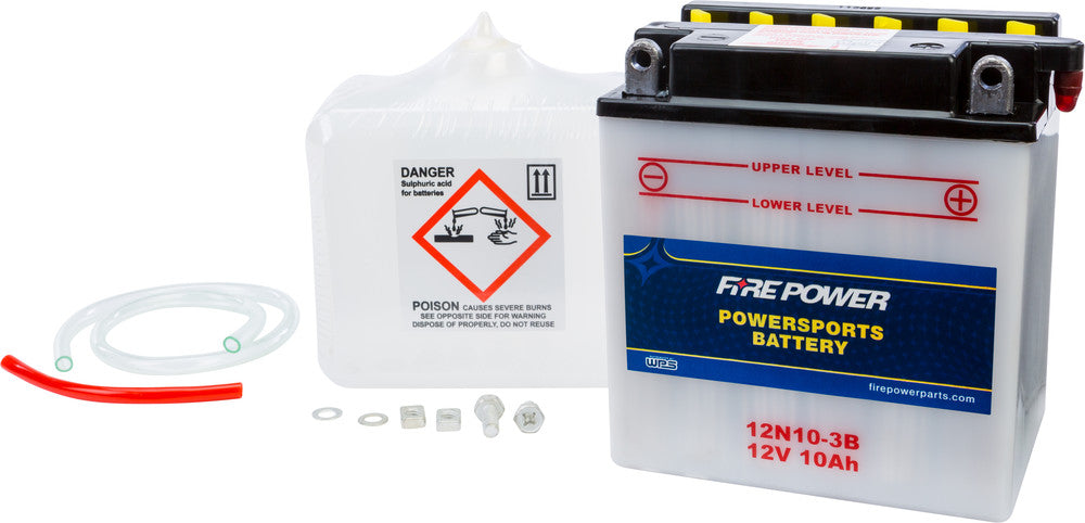 Fire Power Battery W/Acid 12N10-3B 12V - Kawasaki