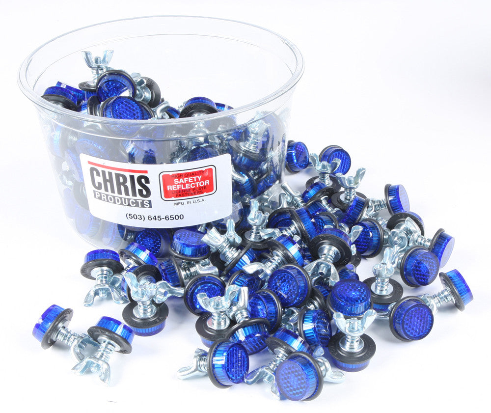 MINI-REFLECTORS BLUE 150/PK