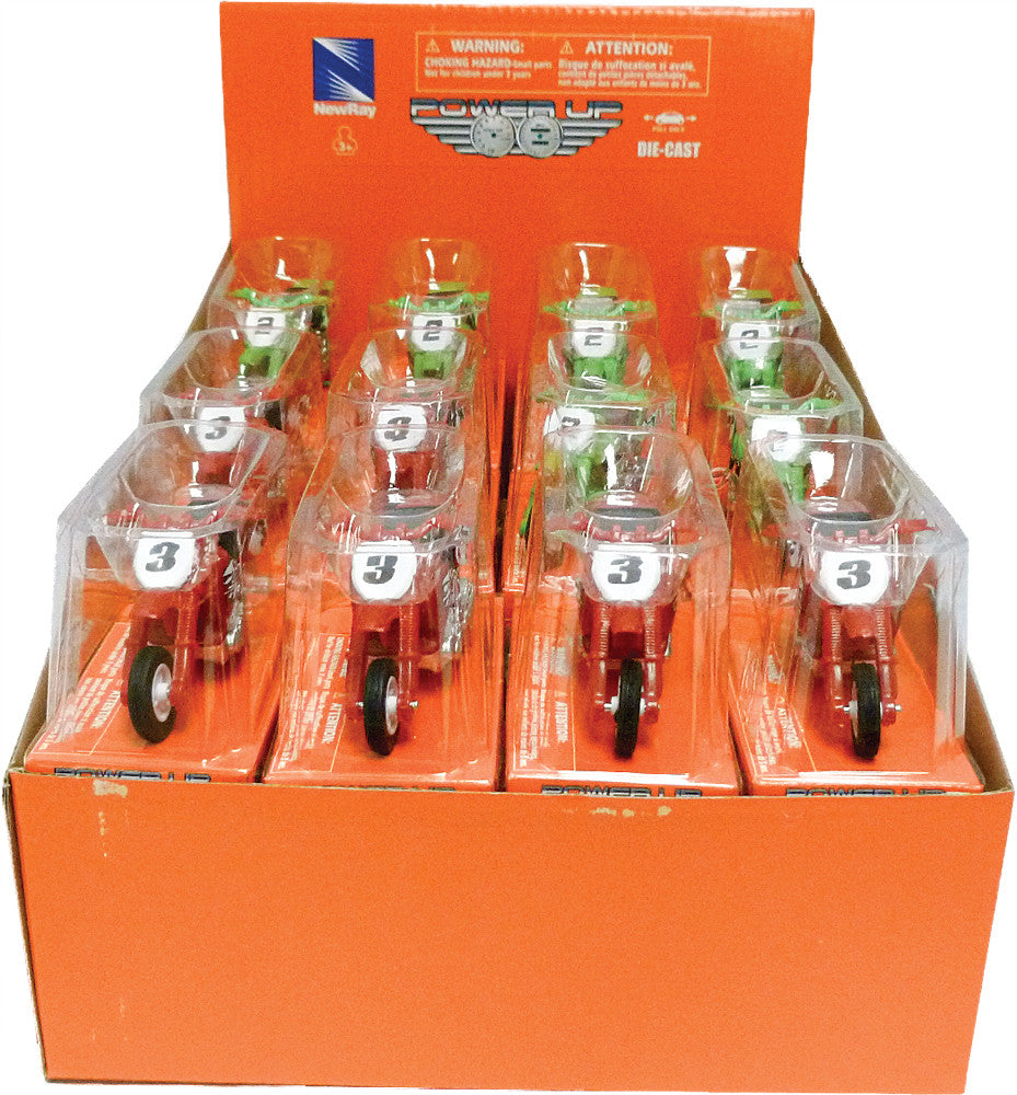 NEW-RAY REPLICA 1:32 MINI BIKE SET 4 ASSORTED MINI BIKES 24/PC