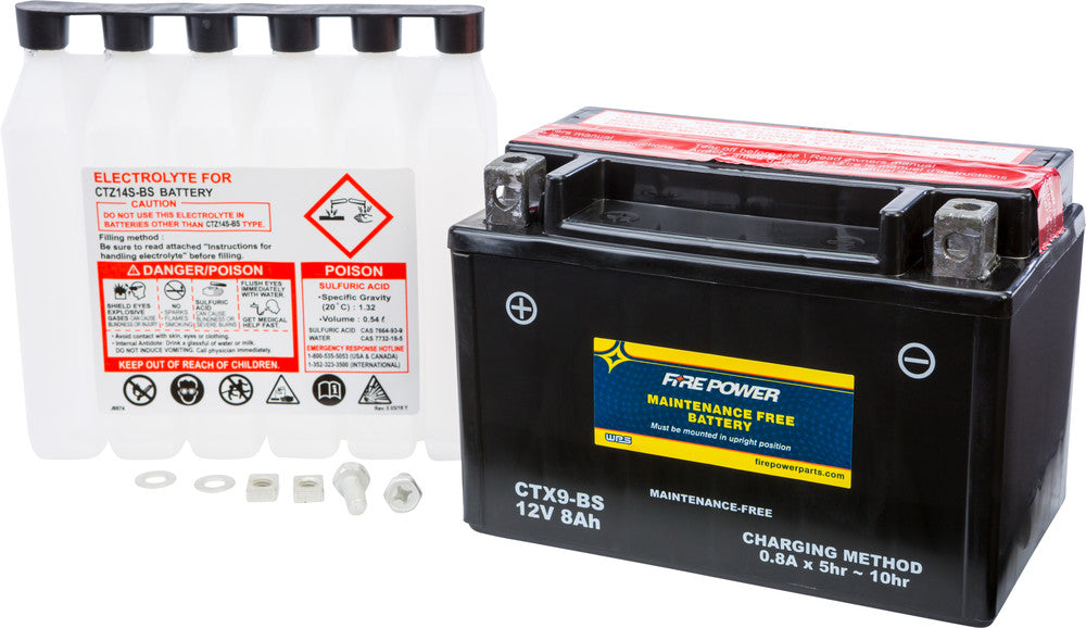 Fire Power Battery CTX9-BS Maintenance Free - BMW/KTM/Kymco+