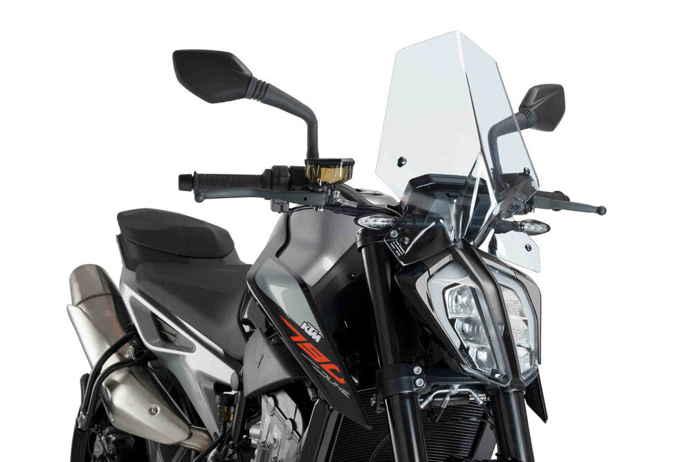 PUIG WINDSCREEN NAKED NEW GEN SPORT CLEAR KTM