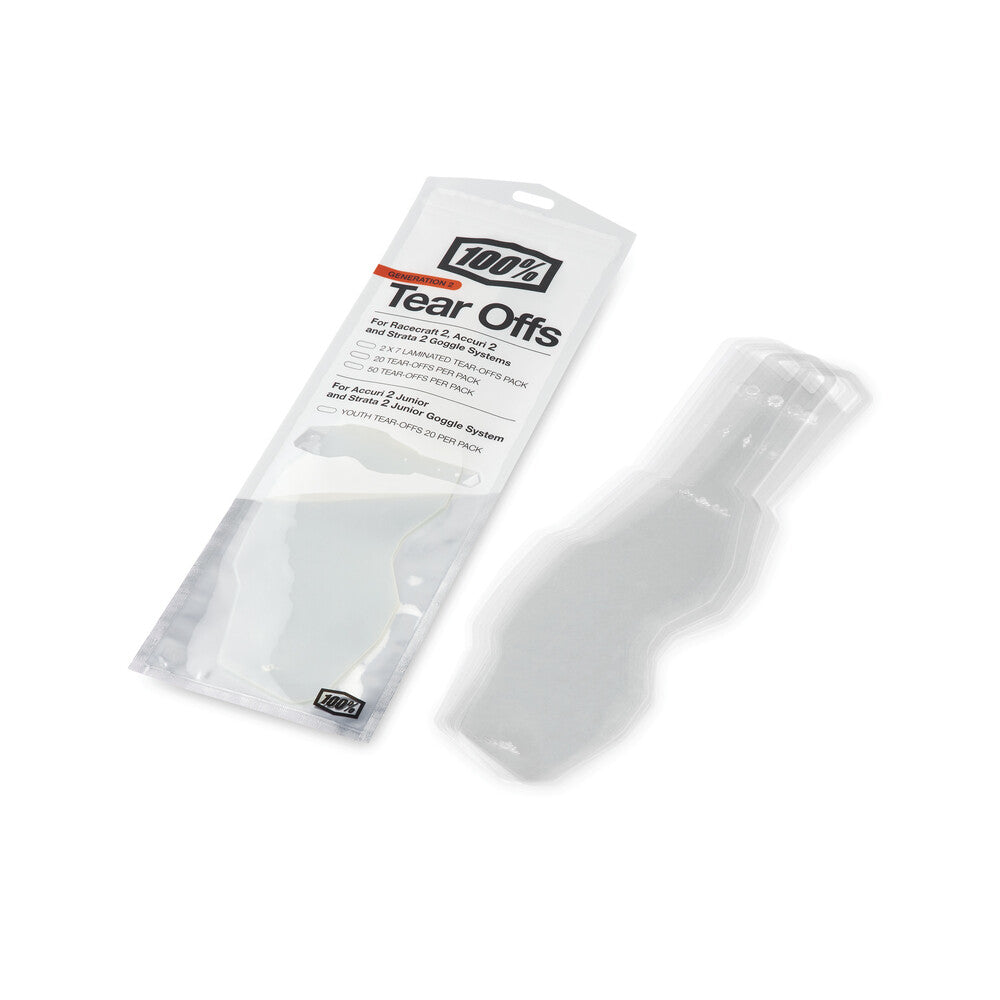 100 Percent Standard Tear-Offs 20PK