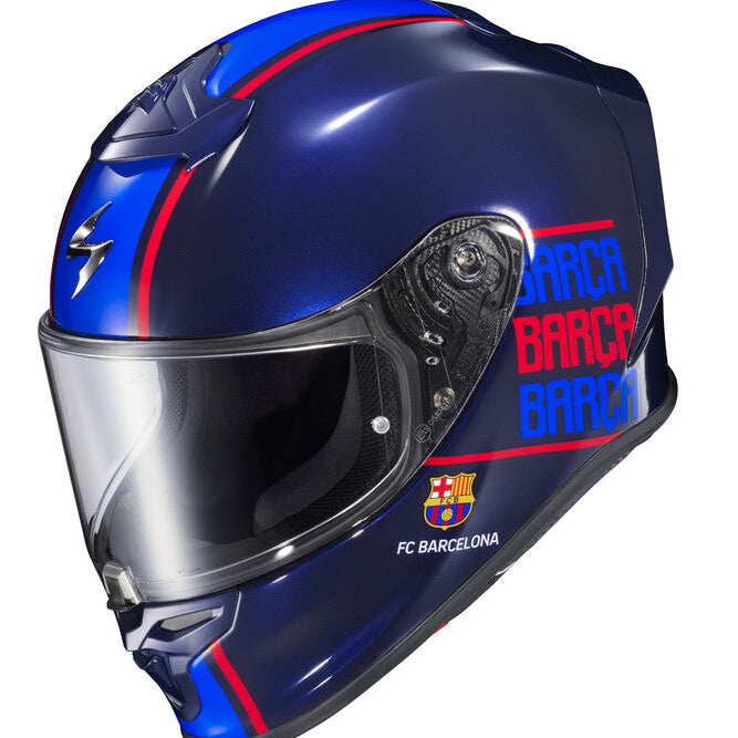 SCORPION EXO EXO-R1 AIR FULL FACE HELMET FC BARCELONA