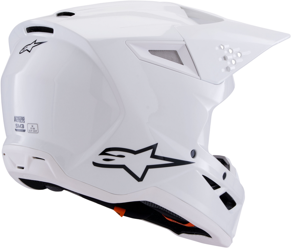Alpinestars SM3 Solid Helmet White Glossy