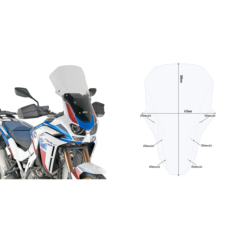 GIVI WINDSHIELD SPECIFIC CLEAR HON