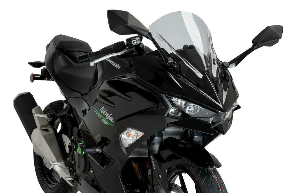 PUIG WINDSCREEN Z-RACING SMOKE KAW