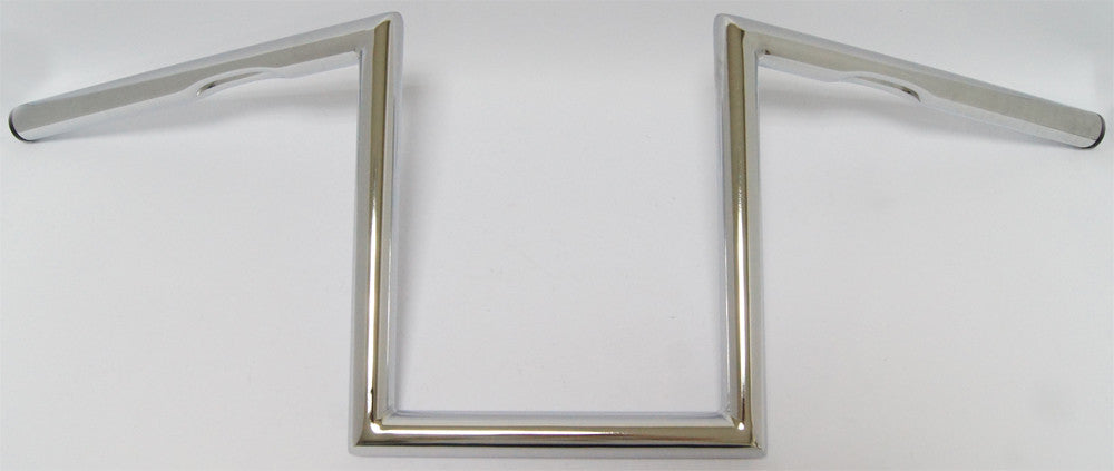 HARDDRIVE 1" Z-BAR DIMPLED 10" CHROME