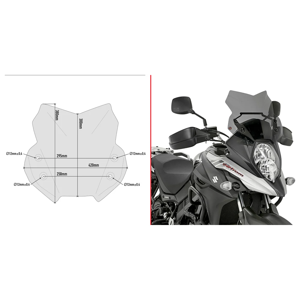 GIVI WINDSHIELD SPECIFIC SMOKE SUZ
