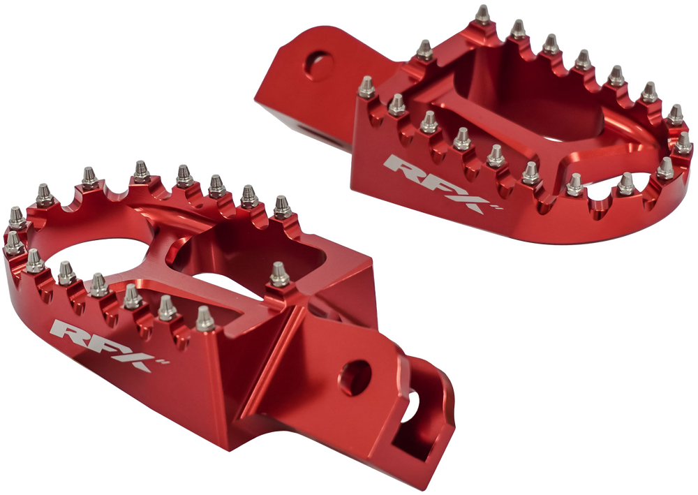 RFX FOOTPEGS RED HON/SUR-RON