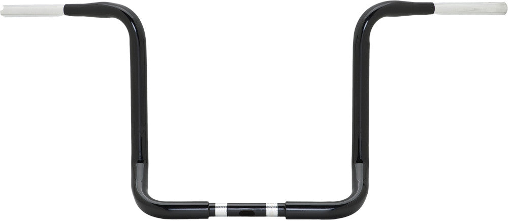 HARDDRIVE 1.25" BAGGER APE-HANGER 12" GLOSS BLACK CABLE
