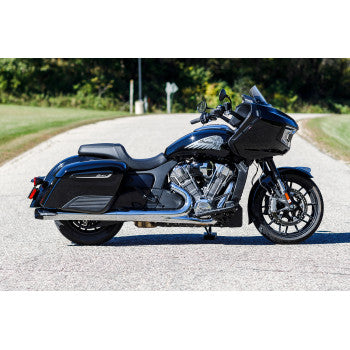 S&S Cycle 4" Broadhead Slip-On Mufflers - Slash Cut - Chrome