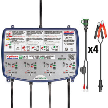 Tecmate OptiMate™ Lithium Quad Bank Charger and Maintainer