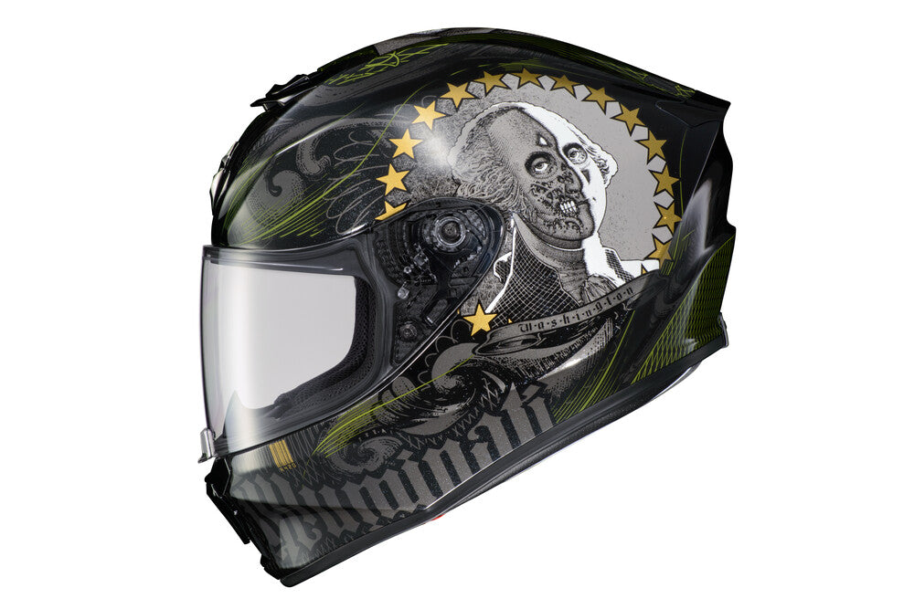 EXO-R420 FULL-FACE HELMET ILLUMINATI 2 BLACK 2X