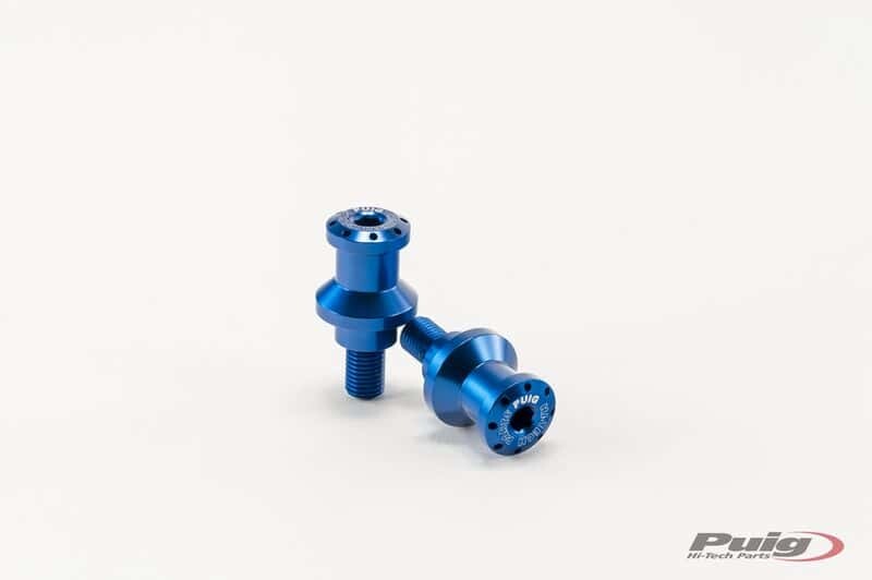 PUIG SWINGARM SPOOLS HI-TECH 10MM BLUE 2/PK