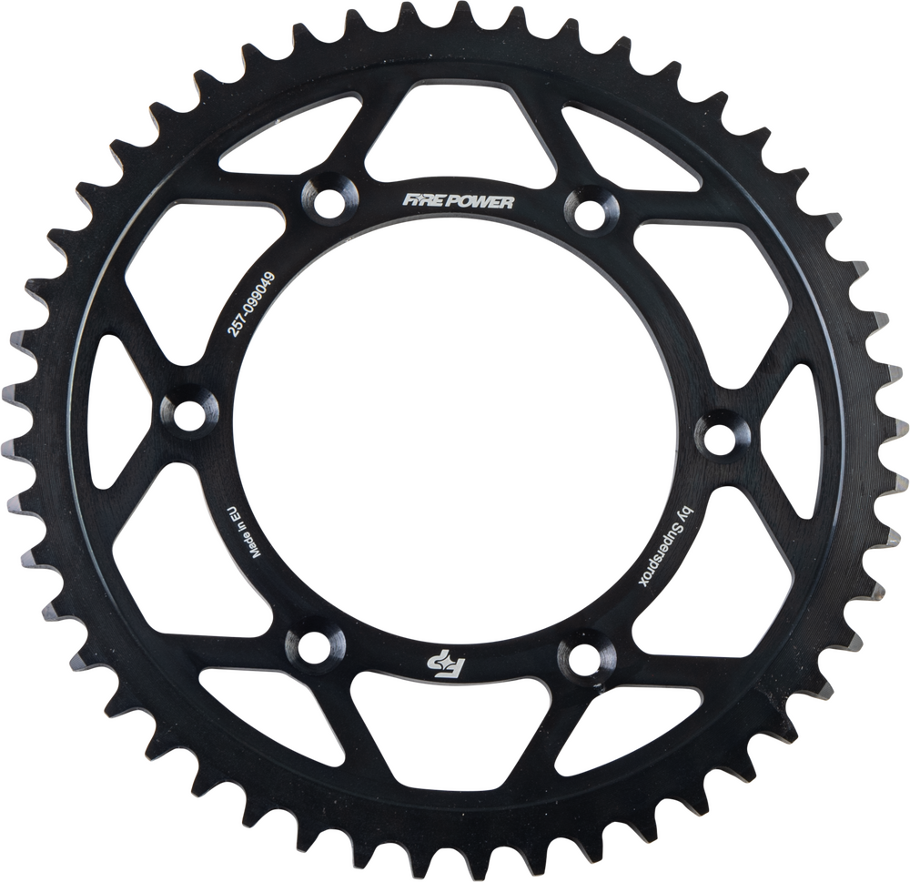 FIRE POWER REAR SPROCKET STEEL 49T BLK