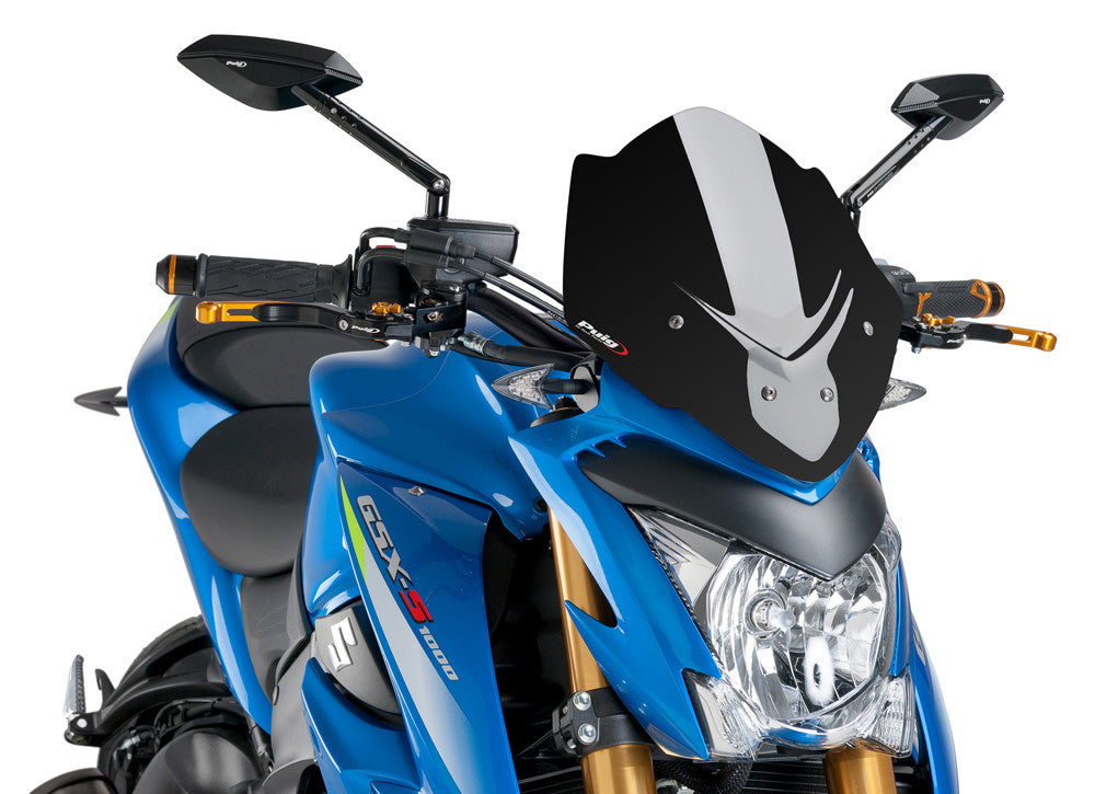 PUIG WINDSCREEN NAKED NEW GEN SPORT BLACK