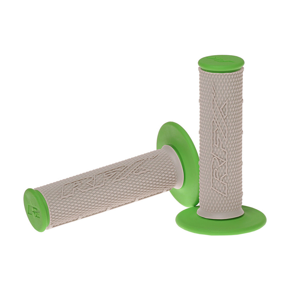 RFX DUAL COMPOUND GRIPS GREEN WITH GREY CENTER
