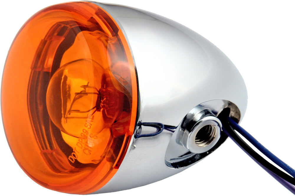 TURN SIGNAL ASSEMBLY BULLET STYLE AMBER