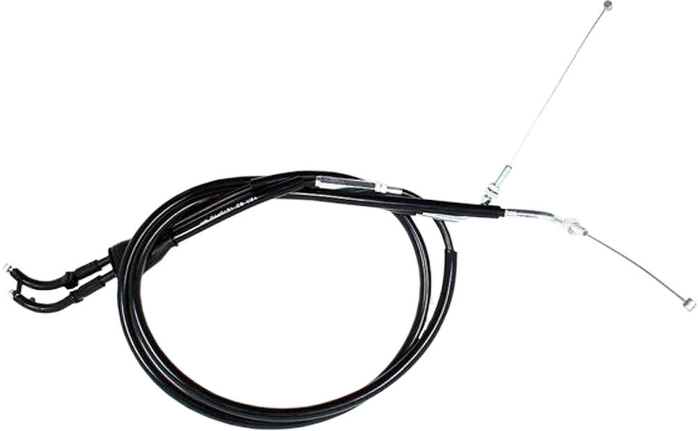 MOTION PRO BLACK VINYL THROTTLE PUSH-PULL CABLE SET