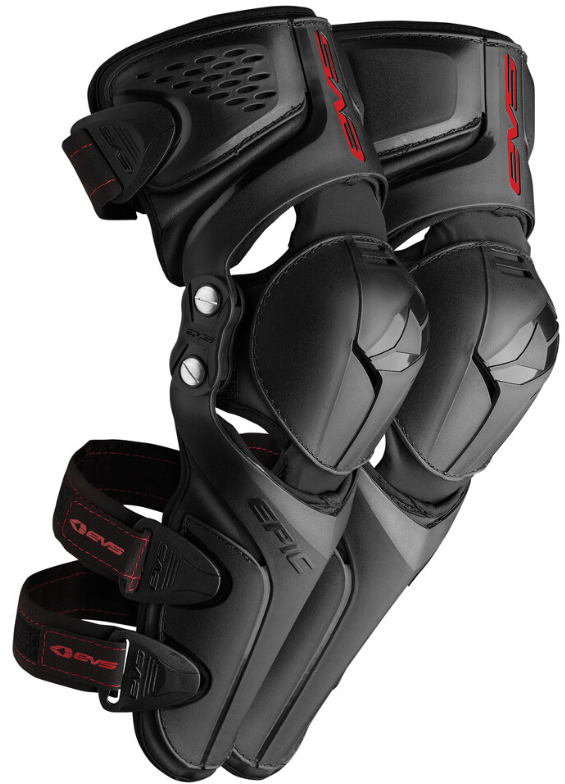 EVS EPIC KNEE PAD CE RATED BLACK LG/XL