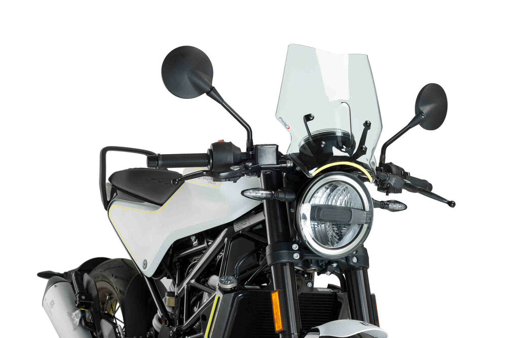 PUIG WINDSCREEN NAKED NEW GEN SPORT CLEAR HUS