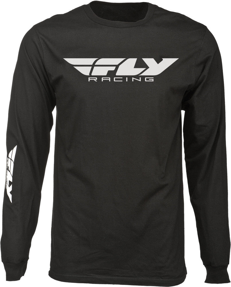 FLY RACING FLY CORPORATE LONG SLEEVE TEE BLACK