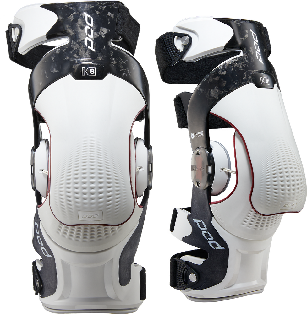 Pod K8 Knee Brace Carbon/White PR