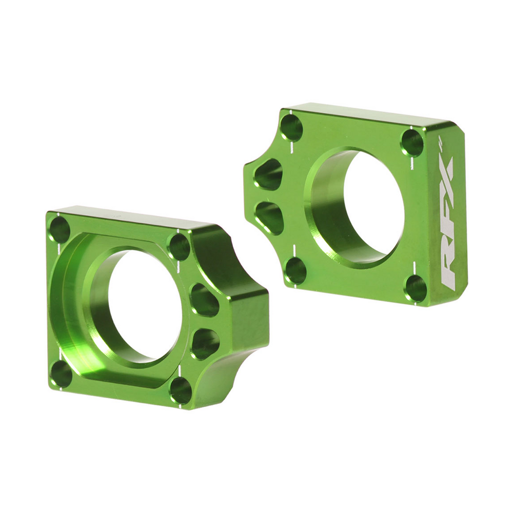 RFX REAR AXLE BLOCKS GREEN KAW