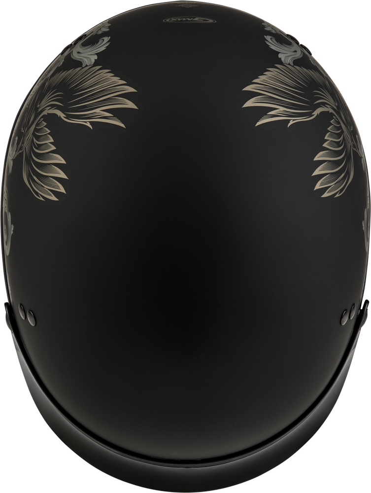 GMAX HH-65 Corvus Matte Black/Tan Helmet W/ Peak