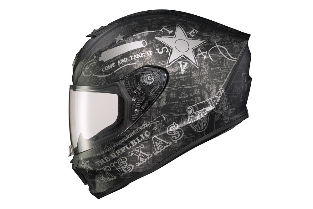 EXO-R420 FULL-FACE HELMET LONE STAR BLACK/SILVER