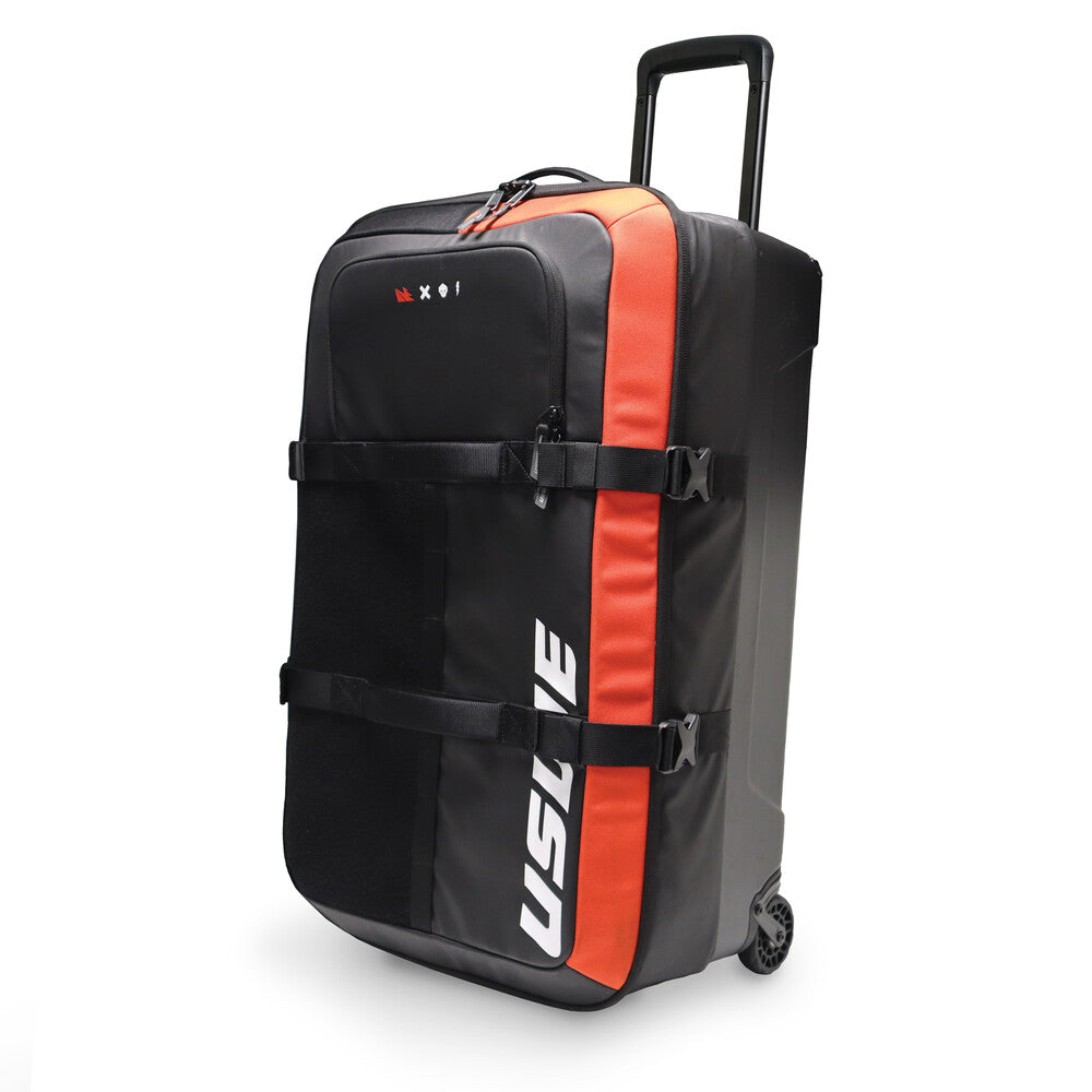BUDDY 100L ATHLETE GEAR TROLLEY BAG BLACK/USWE RED