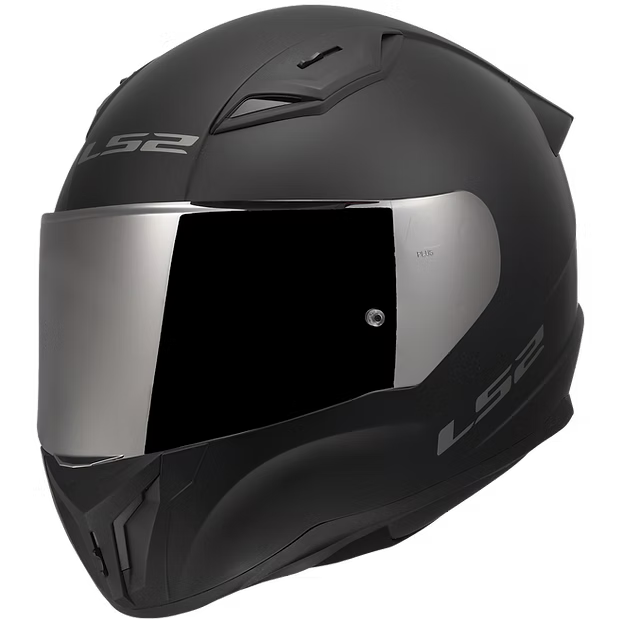 LS2 MERCURY - MATTE BLACK SILVER IRIDIUM SHIELD - Centric Helmet