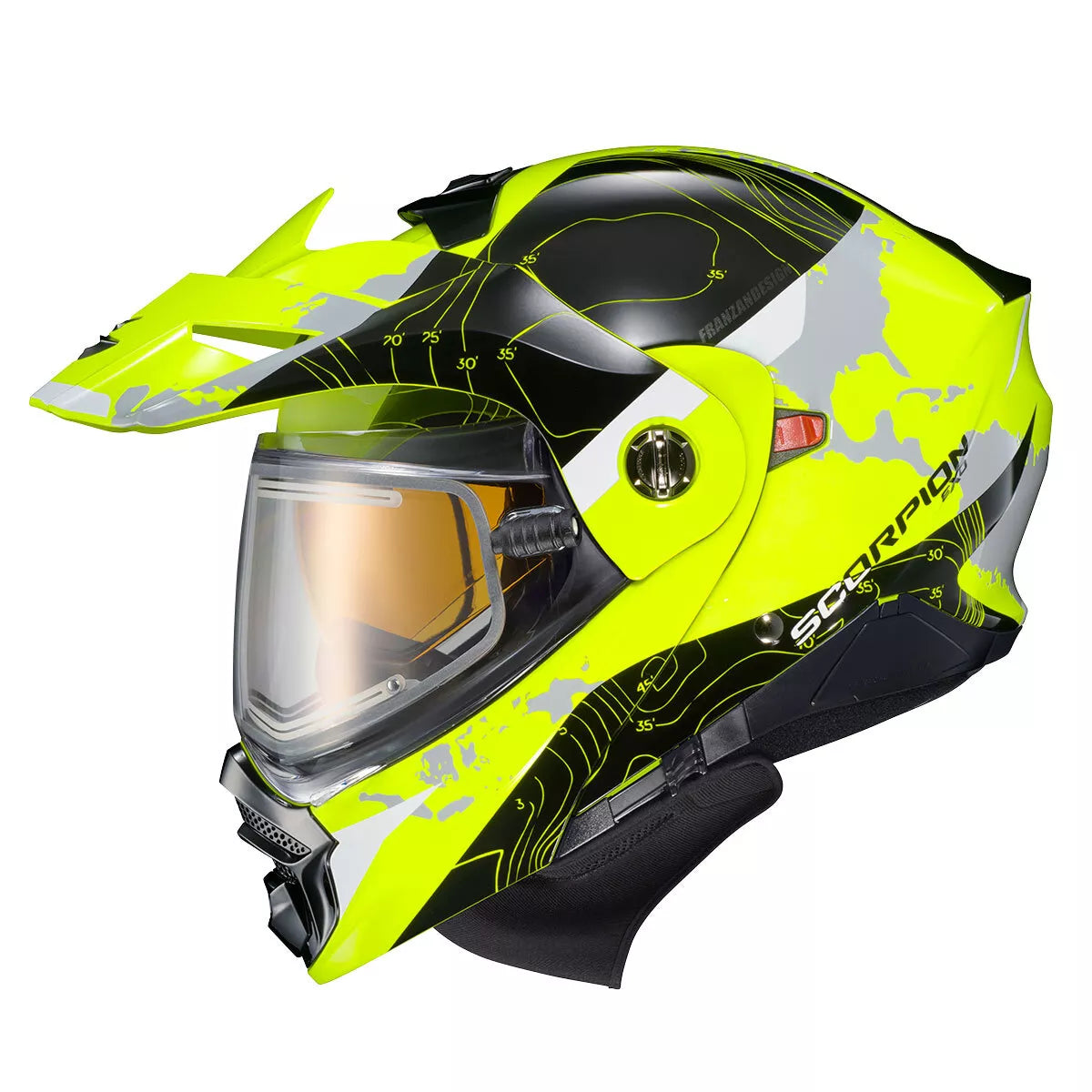 EXO-AT960 COLD WEATHER HELMET TOPOGRAPHIC (ELECTRIC)