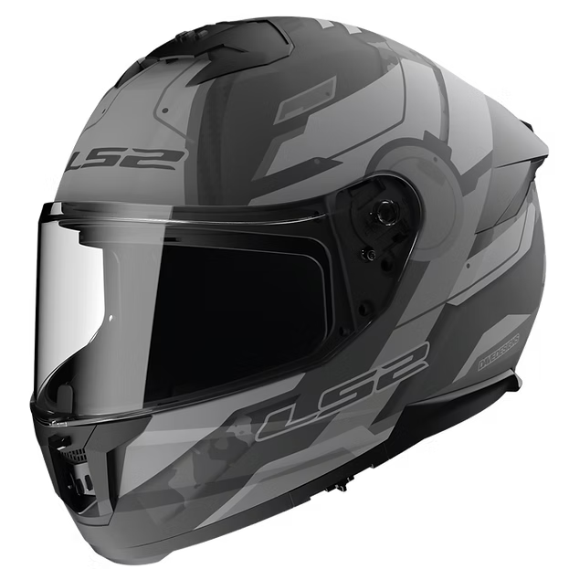 LS2 SHADOW - MATTE GRAY/BLACK - Stream II Helmet