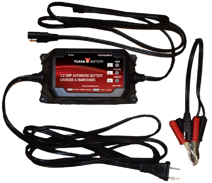 Yuasa 1.2 Amp Automatic Battery Charger & Maintainer