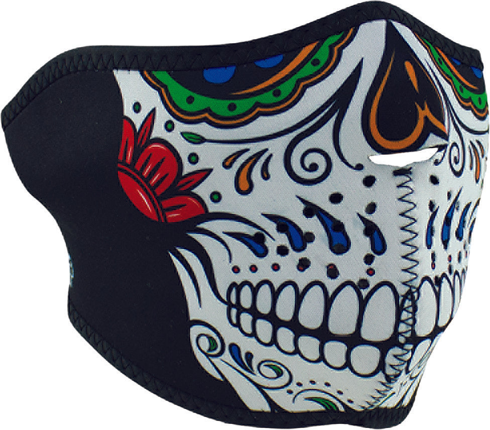 ZAN NEOPRENE HALF MASK MUERTE SKULL
