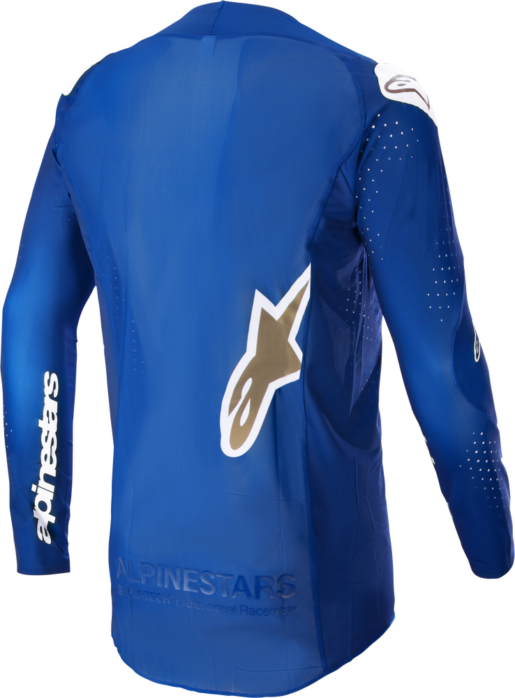 ALPINESTARS SUPERTECH BRUIN JERSEY BLUE/BRUSHED GOLD