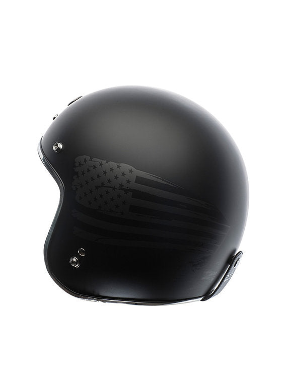 TORC®- T-50 FLAT BLACK/GRAY OPEN FACE HELMET